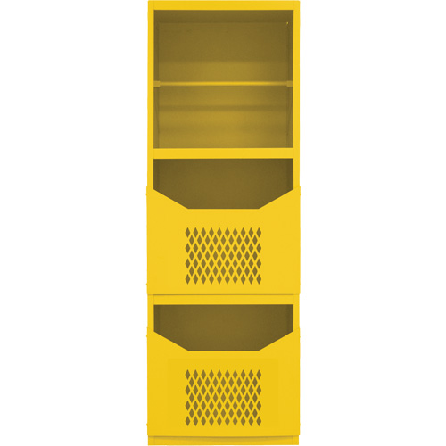Armoire pour le contr&ocirc;le des d&eacute;versements, 1 Tablettes, 72" h x 24" la x 24" p, Acier, Jaune Auto Electric Service Ltd.
