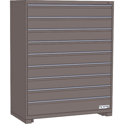 Modular Drawer Cabinet, 9 Drawers, 48" W x 24" D x 60" H, Grey Auto Electric Service Ltd.