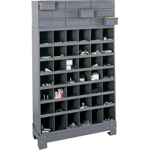 Unit&eacute; de stockage modulaire pour petites pi&egrave;ces, Acier, 18 tiroirs, 33-3/4" x 12-1/4" x 58-5/8", Gris Auto Electric Service Ltd.