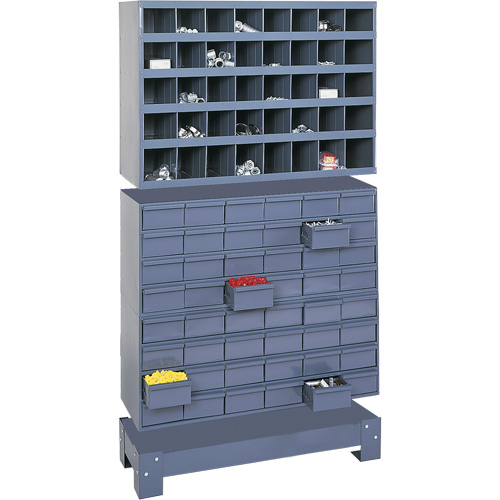 Unit&eacute; de stockage modulaire pour petites pi&egrave;ces, Acier, 48 tiroirs, 33-3/4" x 12-1/4" x 58-3/8", Gris Auto Electric Service Ltd.