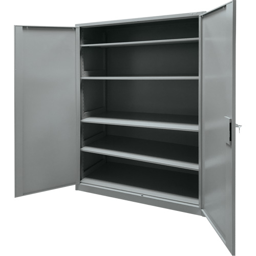 Storage Cabinet, Steel, 4 Shelves, 78" H x 48" W x 24" D, Grey Auto Electric Service Ltd.