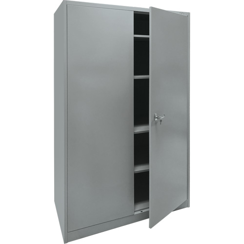 Storage Cabinet, Steel, 4 Shelves, 78" H x 48" W x 24" D, Grey Auto Electric Service Ltd.