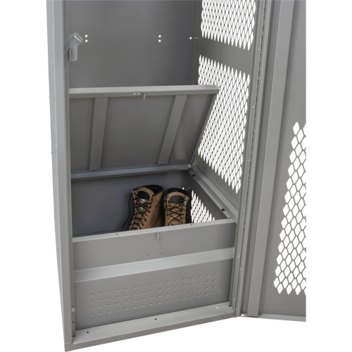 Casier pour &eacute;quipement avec porte, Acier, 24" la x 24" p x 72" h, Gris Auto Electric Service Ltd.