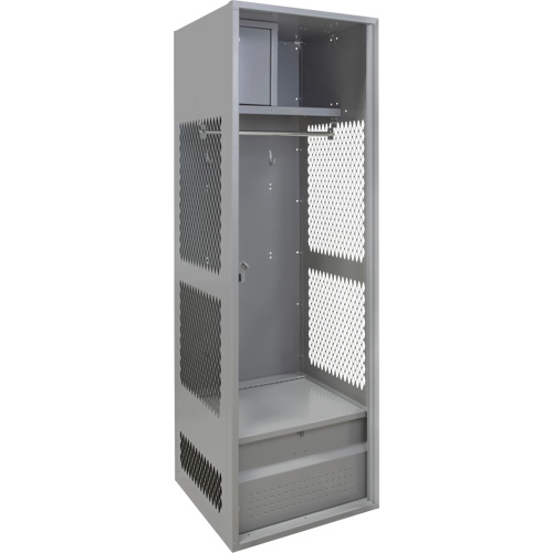 Gear Locker, Steel, 24" W x 24" D x 72" H, Grey Auto Electric Service Ltd.