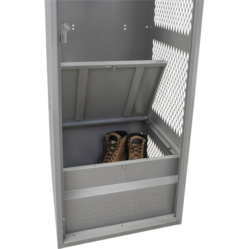Gear Locker, Steel, 24" W x 24" D x 72" H, Grey Auto Electric Service Ltd.