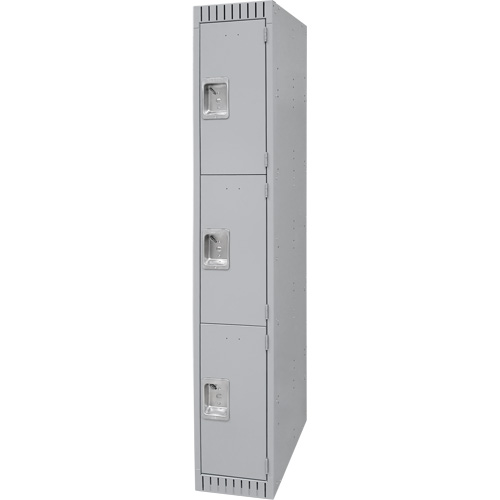 Casiers, 3 niveaux, 12" x 18" x 72", Acier, Gris, D&eacute;mont&eacute; Auto Electric Service Ltd.
