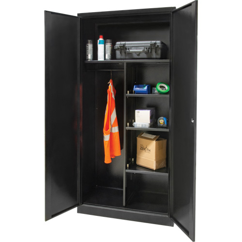 Armoire de rangement combin&eacute;e, 36" la x 18" p x 72" h, Noir Auto Electric Service Ltd.