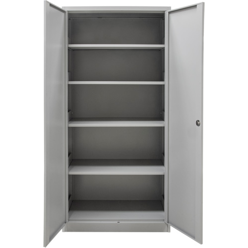 Hi-Boy Storage Cabinet, Steel, 4 Shelves, 72" H x 36" W x 18" D, Grey Auto Electric Service Ltd.