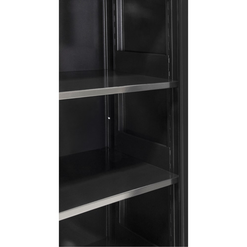 Hi-Boy Storage Cabinet, Steel, 4 Shelves, 72" H x 36" W x 18" D, Black Auto Electric Service Ltd.
