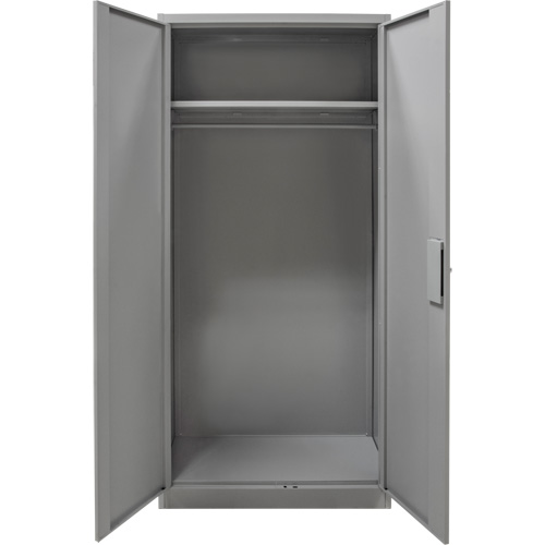 Wardrobe Storage Cabinet, Steel, 36" W x 18" D x 72" H, Grey Auto Electric Service Ltd.