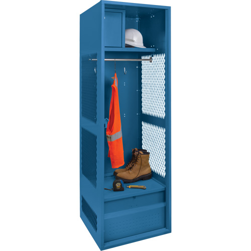 Gear Locker, Steel, 24" W x 24" D x 72" H, Dark Blue Auto Electric Service Ltd.