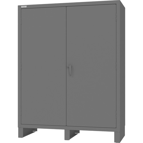 Wardrobe Cabinet with Standard Recessed Doors, Steel, 60" W x 24" D x 78" H, Grey Auto Electric Service Ltd.