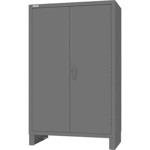 Armoire avec barre de suspension et portes encastr&eacute;es standards, Acier, 78" h x 48" la x 24" P, Gris Auto Electric Service Ltd.