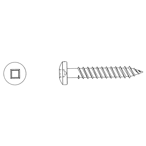 Round Head Wood Screws, #10 x 3" L, Zinc Plated Auto Electric Service Ltd.