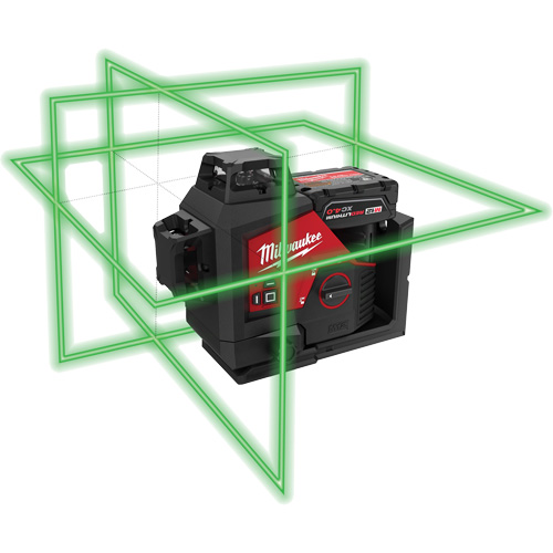 Ensemble de laser vert 360 degr&eacute;s &agrave; trois plans M12, 125' (38,1 m), 530 N.m Auto Electric Service Ltd.