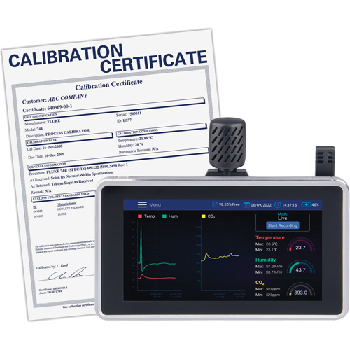 Analyseur de la qualit&eacute; de l'air avec support mural/de bureau et certificat de calibration Auto Electric Service Ltd.