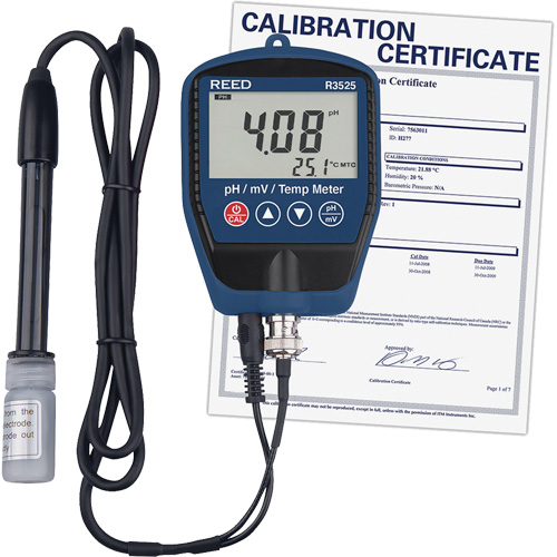 pH/mV Meter with Temperature with Calibration Certificate Auto Electric Service Ltd.