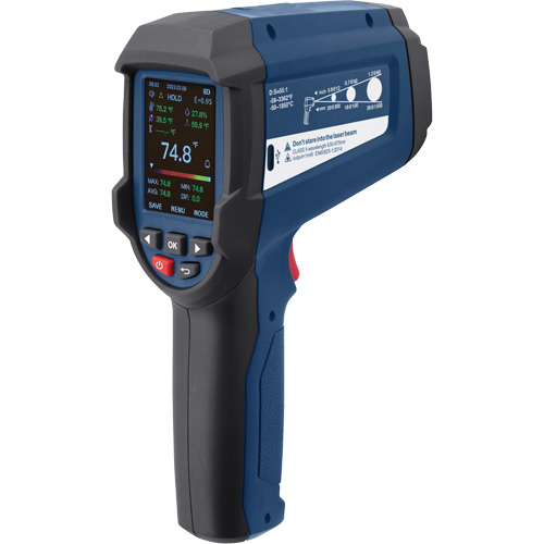 Thermom&egrave;tre infrarouge professionnel avec thermocouple de type K int&eacute;gr&eacute;, -58 - 3362°F (-50 - 1850°C), 55:1, &eacute;missivit&eacute; Ajustable Auto Electric Service Ltd.