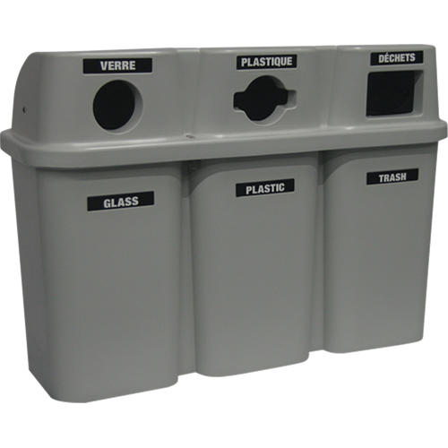 Recycling Containers Bullseye, Curbside, Plastic, 3 x 22 US Gal. Auto Electric Service Ltd.