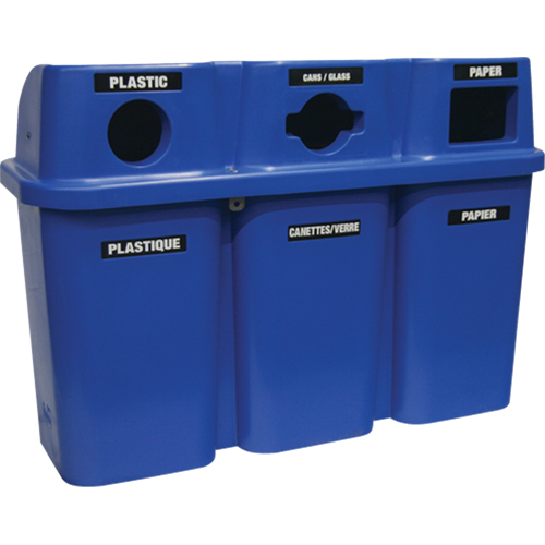 Recycling Containers Bullseye, Curbside, Plastic, 3 x 22 US Gal. Auto Electric Service Ltd.