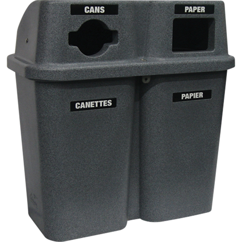 Contenants de recyclage Bullseye, Bord de rue, Plastique, 2 x 22 gal. US Auto Electric Service Ltd.