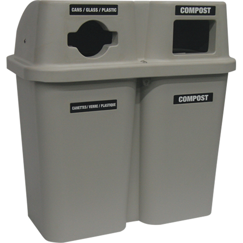 Recycling Containers Bullseye, Curbside, Plastic, 2 x 22 US gal. Auto Electric Service Ltd.