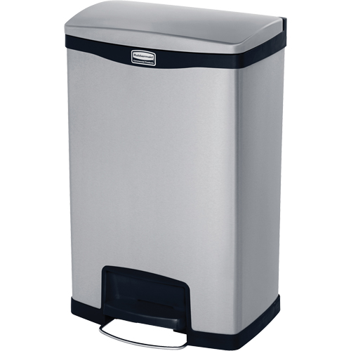 Slim Jim&reg; Waste Container, Stainless Steel, 13 US gal. Capacity Auto Electric Service Ltd.