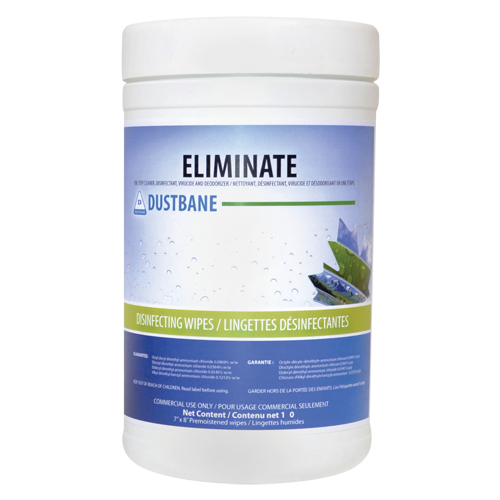 Lingettes Eliminate virucide, 7" x 8", 180 lingettes Auto Electric Service Ltd.
