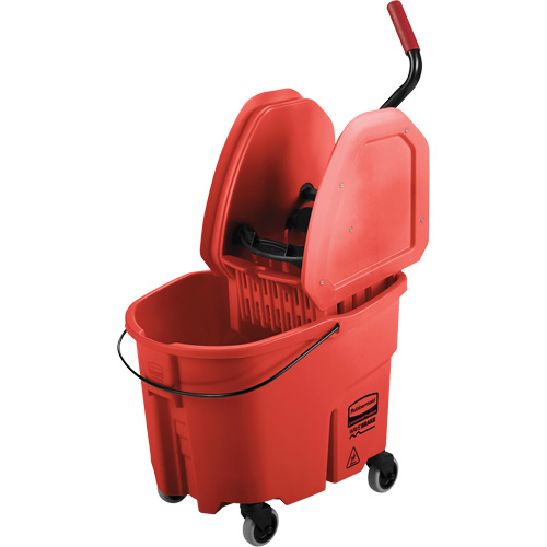 WaveBrake&reg; Mop Bucket & Wringer Combo Pack, Down Press, 8.75 US Gal.(35 Quart), Red Auto Electric Service Ltd.