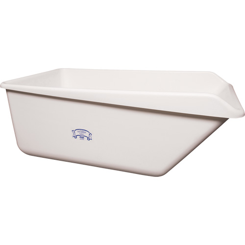 Bac de rangement avec rebord inclin&eacute;, Plastique, Blanc Auto Electric Service Ltd.