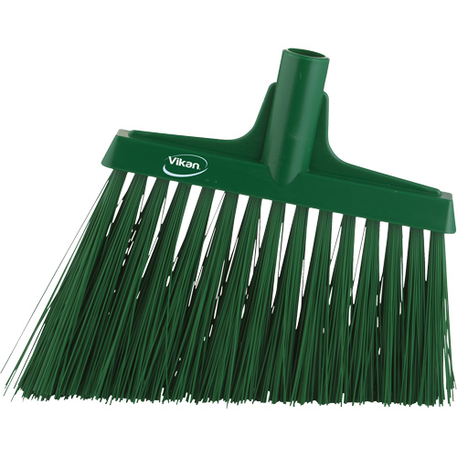 Angle Broom Head, X-Coarse Bristles, 12", Polyester, Green Auto Electric Service Ltd.