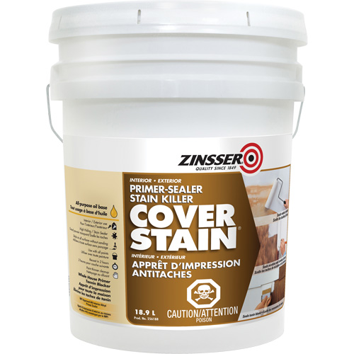 Cover Stain&reg; Oil-Base Primer Sealer, 18.9 L, Pail, White Auto Electric Service Ltd.
