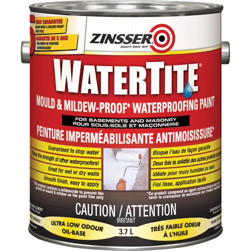 Watertite&reg; Mold & Mildew-Proof Waterproofing Paint, White, Eggshell, 3.78 L, Gallon Auto Electric Service Ltd.