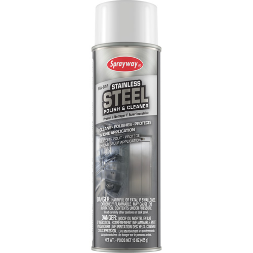 Produit de polissage et nettoyage pour l'acier inoxydable, 20 oz, Canette a&eacute;rosol Auto Electric Service Ltd.
