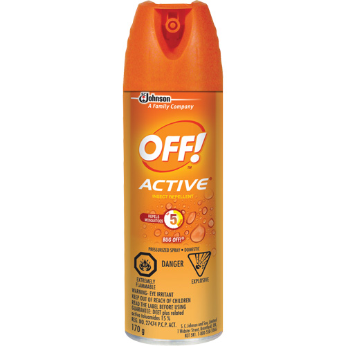 OFF! Active&reg; Insect Repellent, 15% DEET, Aerosol, 170 g Auto Electric Service Ltd.