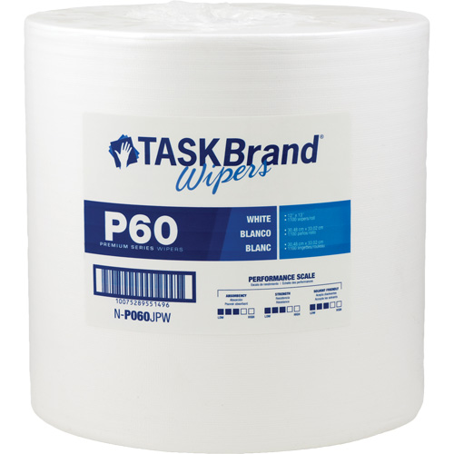TaskBrand&reg; P60 Premium Series Wipers, All-Purpose, 13" L x 12" W Auto Electric Service Ltd.