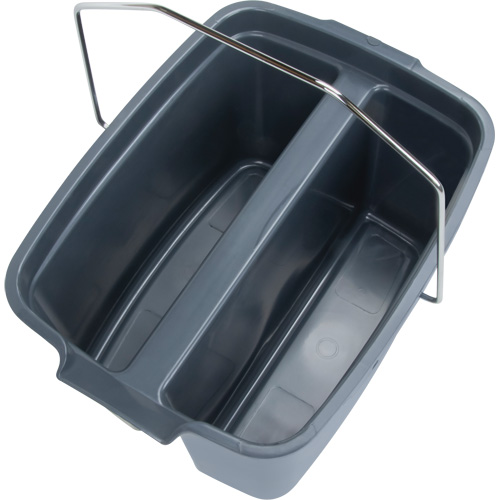 Dual Compartment Bucket, 4.75 US Gal. (19 qt.) Capacity, Grey Auto Electric Service Ltd.