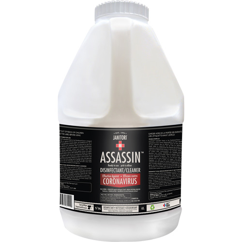 Janitori Assassin Ready-to-Use Disinfectant Cleaner, 4 L, Jug Auto Electric Service Ltd.