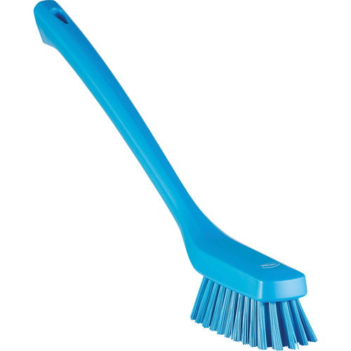Narrow Long-Handle Cleaning Brush, Stiff Bristles, 16-1/2" Long, Blue Auto Electric Service Ltd.