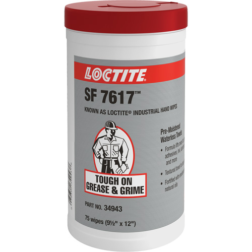 SF 7617 Industrial Hand Wipes, 75 Wipes, 12" x 9-1/2" Auto Electric Service Ltd.