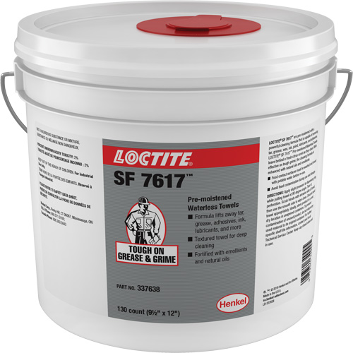 SF 7617 Industrial Hand Wipes, 130 Wipes, 12" x 9-1/2" Auto Electric Service Ltd.