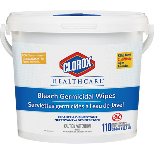 Lingettes d&eacute;sinfectantes &agrave; l'eau de Javel Healthcare, 110 lingettes Auto Electric Service Ltd.