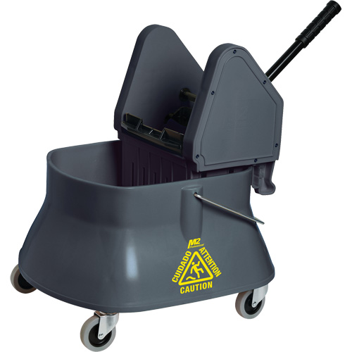 Champ Mop Bucket & Wringer, Down Press, 6.5 US Gal. (26 Quart)/7.5 US Gal. (30 Quarts), Grey Auto Electric Service Ltd.