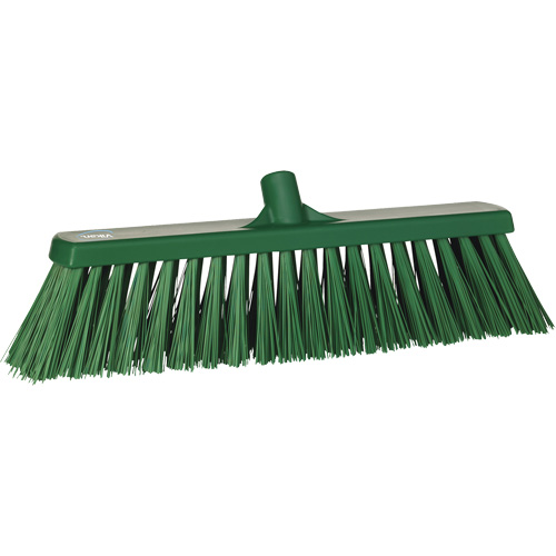 Heavy-Duty Push Broom, Stiff Bristles, 20", Polyester, Green Auto Electric Service Ltd.