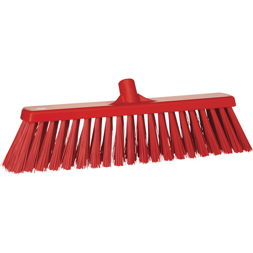 Heavy-Duty Push Broom, Stiff Bristles, 20", Polyester, Red Auto Electric Service Ltd.