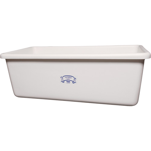 Transport Storage Tub, Plastic, White Auto Electric Service Ltd.