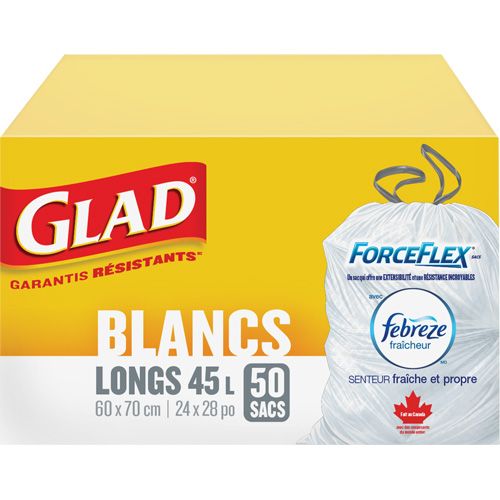 Tall 45L Febreze Garbage Bags, Regular, 24" W x 28" L, White Auto Electric Service Ltd.