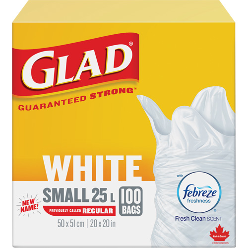 Small 25L Febreze Garbage Bags, Regular, 20" W x 20" L, White Auto Electric Service Ltd.