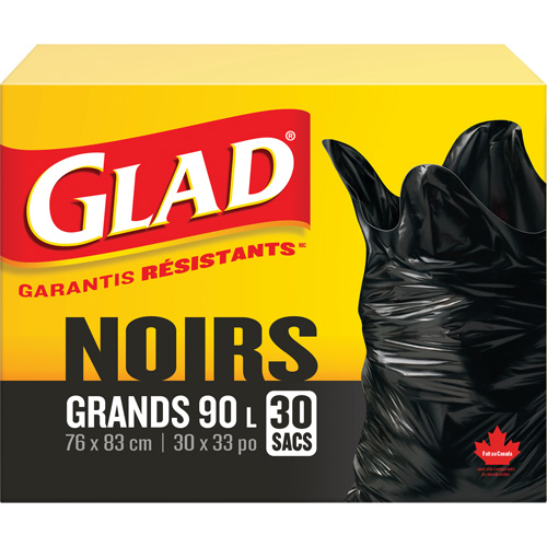 90L Garbage Bags, Regular, 30" W x 33" L, Black Auto Electric Service Ltd.