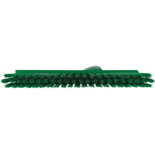 Dustpan Broom with Angled Thread, Medium Bristles, 10", Polyester, Green Auto Electric Service Ltd.
